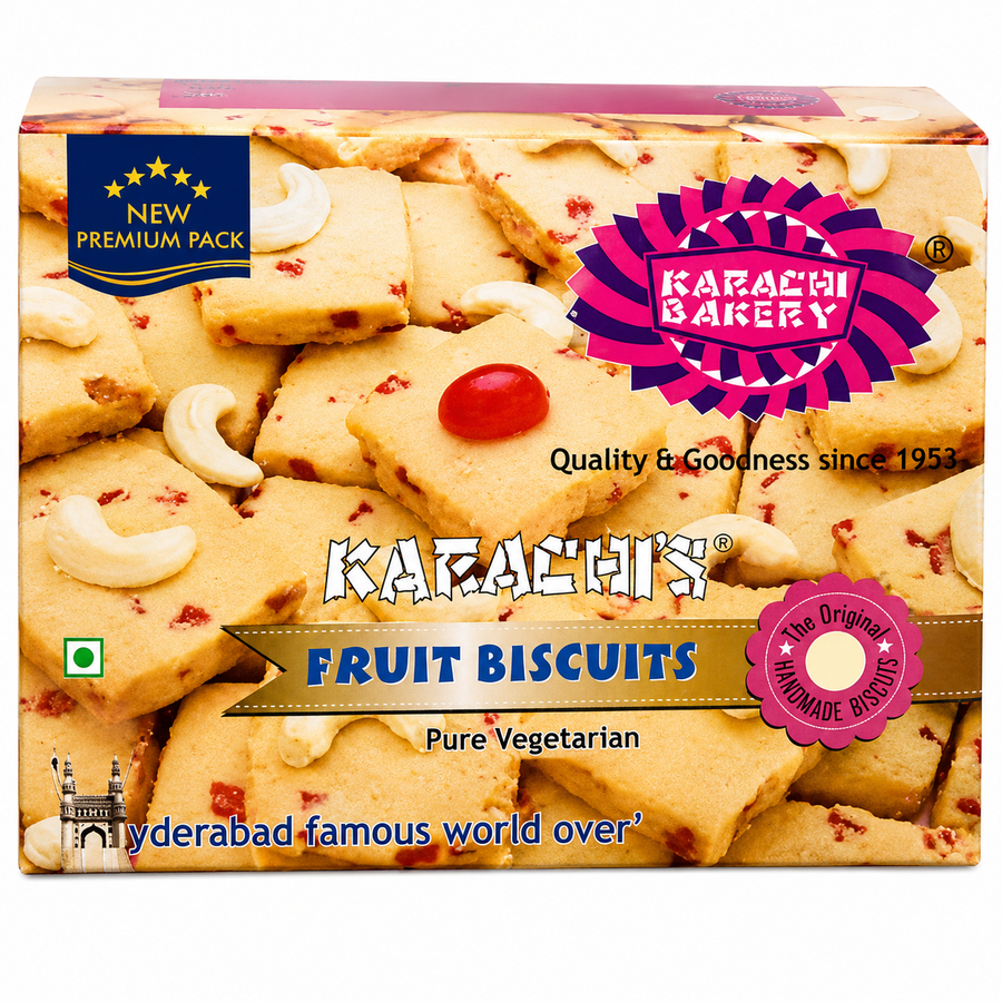 Karachi Bakery Vegan Fruit Biscuits 400g