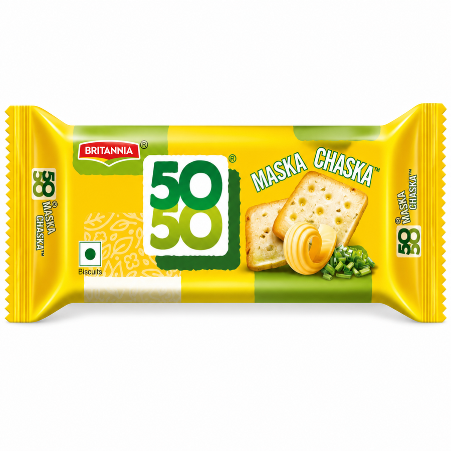 Britannia 50-50 Maska Chaska Biscuits 62g