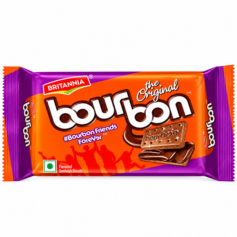 Britannia Bourbon Chocolate Cream Biscuits 97g