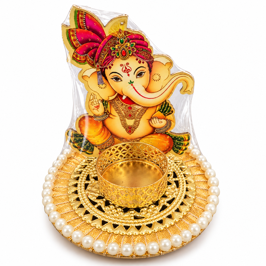 Fancy Diya Tealight Holder Ganesha