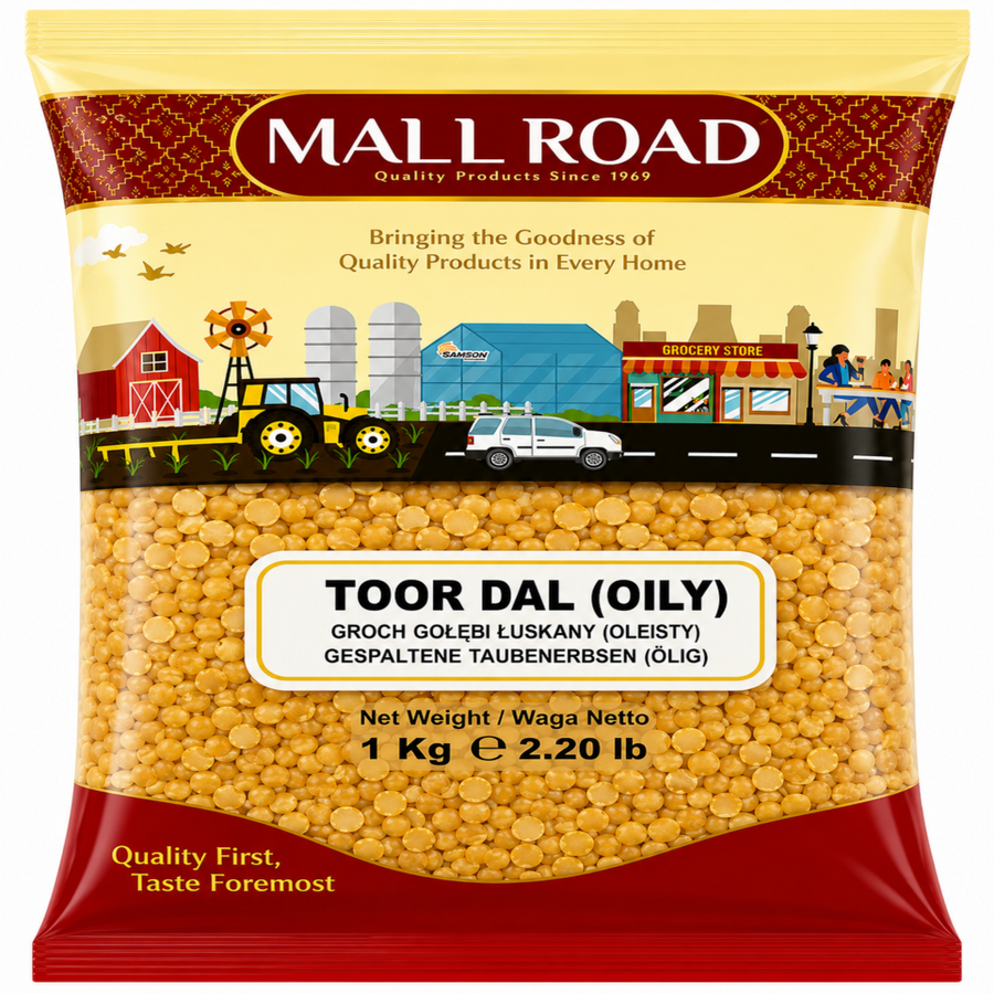 Mall Road Toor Dal (Oily) 1000g